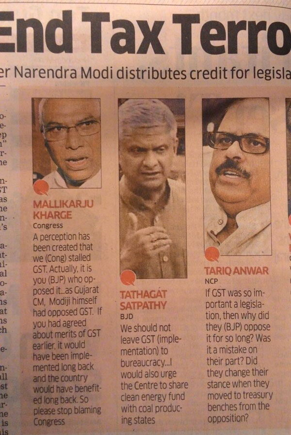 Newspaper cutting: “End Tax Terror”